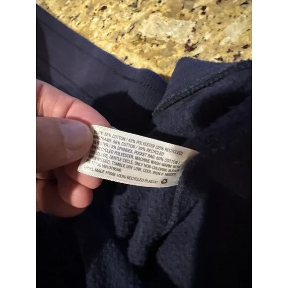 Goodfellow Jogger Pants Mens X-Large Blue Drawstring Tapered Leg Pockets - Picture 4 of 8